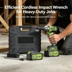 20V lithium cordless impact wrench – PowerShare battery system, heavy-duty performance for automotive and construction tasks.