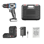 PNG graphic of 21V lithium cordless drill for DIY outdoor use – showing operation label, model LHON, and lithium electric tool branding.