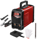 PNG diagram of ARC225 portable welder control panel – showing digital current readout (160A), adjustment knob, and model ARC225.