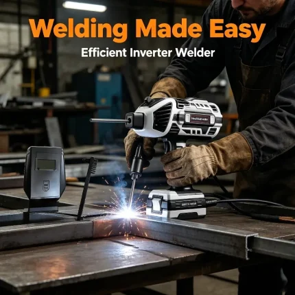 Handheld inverter welder – portable welding equipment for on‑site repairs and maintenance.