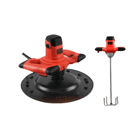 Power trowel and paint mixer combo tool – PNG diagram showing efficient concrete surface finisher with dual function for stirring and smoothing.
