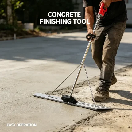 High-Power Lithium Concrete Vibrating Screed | Smooth and Level Concrete Surfaces