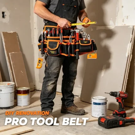 Orchid contractor pro tool belt – heavy duty work pouch for outdoor construction and job site use.