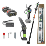 4 inch mini chainsaw – powerful lightweight battery powered tree trimmer for garden trimming.