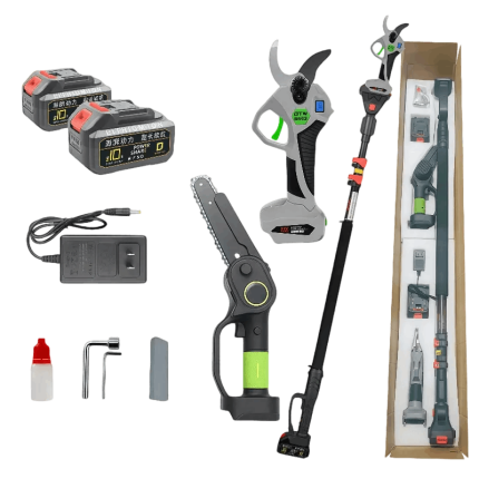 4 inch mini chainsaw – powerful lightweight battery powered tree trimmer for garden trimming.