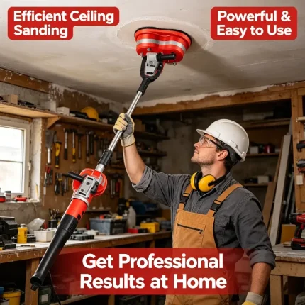 Innovative concrete grinding tool – powerful and easy-to-use ceiling sander for professionals.
