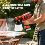 Electric Spray Paint Gun for Outdoor Furniture Refinishing and Wood Surface Coating