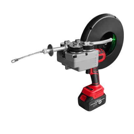 Efficient wire threading tool for conduit, ideal for indoor renovation and streamlining electrical cable pulling projects