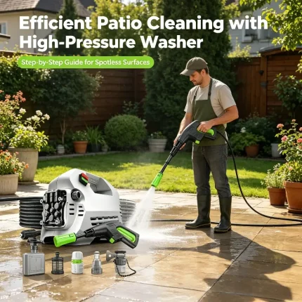 High pressure car washer – powerful electric cleaner for cars, SUVs, and motorcycles.
