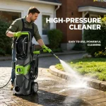 Powerful outdoor cleaner for yard – easy to use high pressure washer with variable spray patterns.