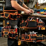 Outdoor construction tool belt – pro work tool pouch for rugged environments and heavy tools.