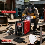 ARC225 portable welder – high-efficiency arc welding equipment with 160A displayed, 225A max output.