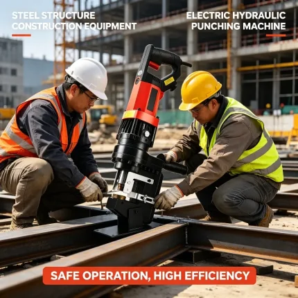 Portable Electric Hydraulic Punching Machine for Steel Structure Processing and Metal Fabrication