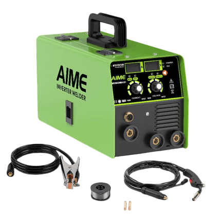 PNG logo of AIME MMA-140 welding machine – showing brand and model number on transparent background for web catalogs.
