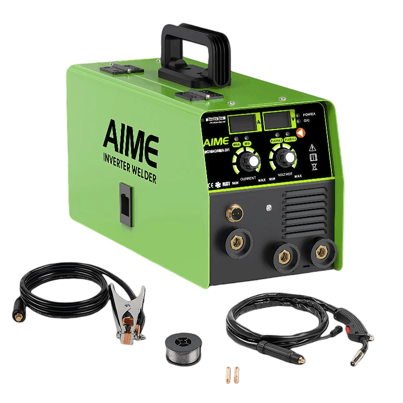 inverter-welding-machine PNG logo of AIME MMA-140 welding machine – showing brand and model number on transparent background for web catalogs.