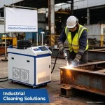 Industrial cleaning solutions – laser-based equipment for rust removal and surface preparation, complementing laser welding.