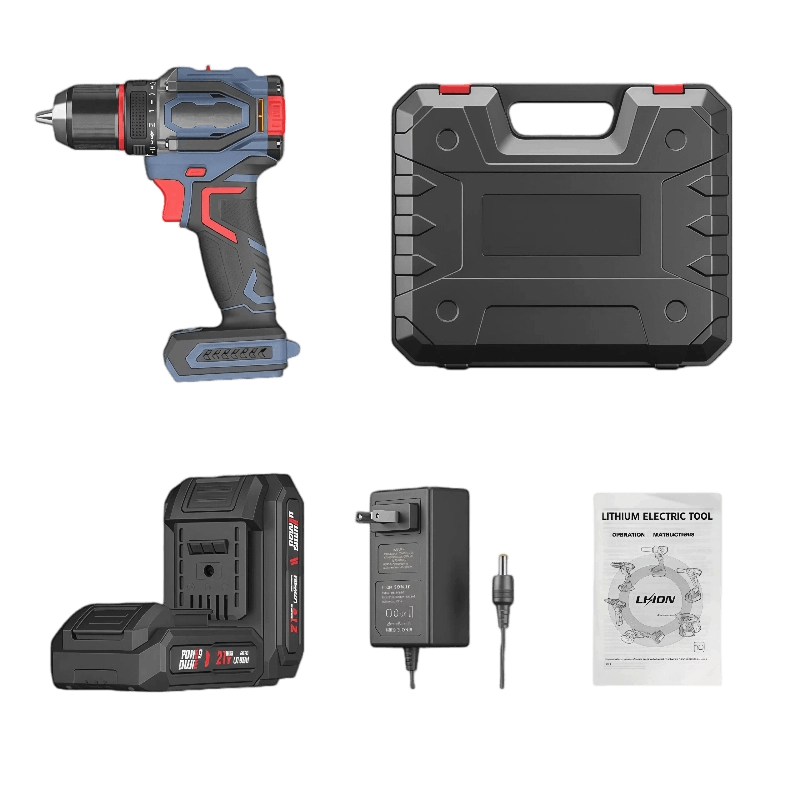 lithium-cordless-outdoor-drill PNG diagram of lithium cordless outdoor drill – showing operation label, lithium electric tool branding, and model reference LHON.