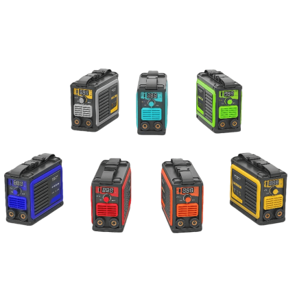 PNG display of mini 250A arc welding machine – digital readout showing 688, indicating current or voltage setting for precision welding.