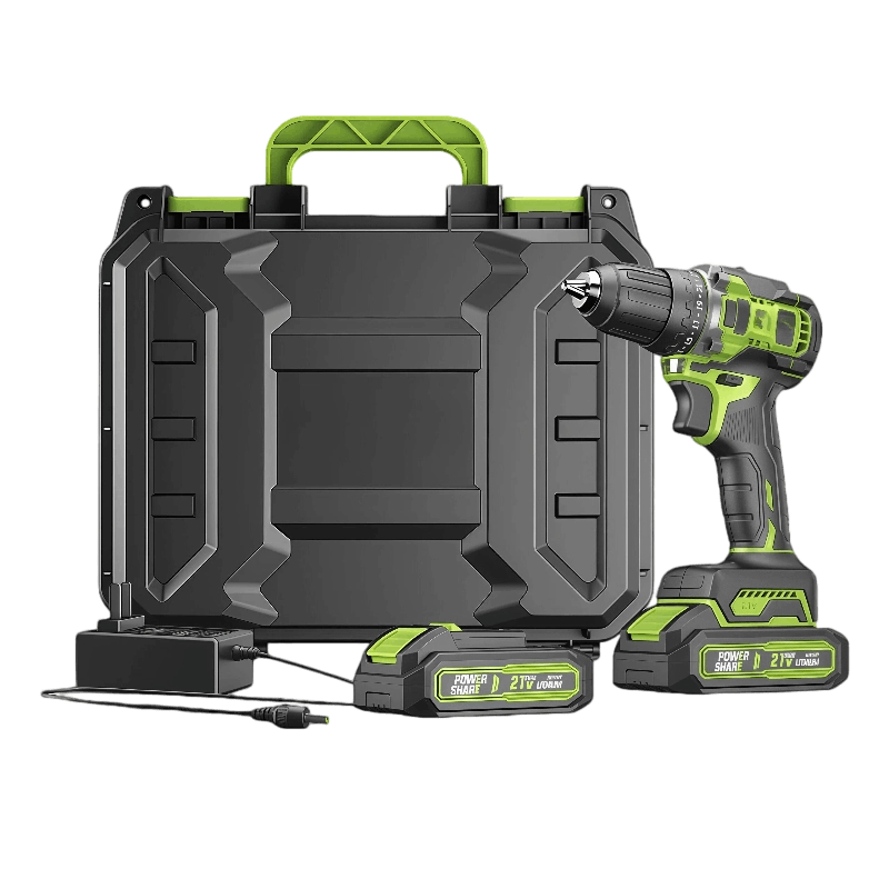 outdoor-drilling-power-tool PNG graphic of outdoor drilling power tool – showing “POWER SHARE” concept and model reference 2TVUOAN.