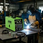 PNG logo of AIME MMA-140 welding machine – showing brand and model number on transparent background for web catalogs.
