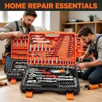 Portable repair tool kit – home repair essentials for DIY household fixes and small projects.