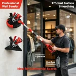 Dust-Free Drywall Sander for Commercial Wall Renovation and Surface Smoothing Applications