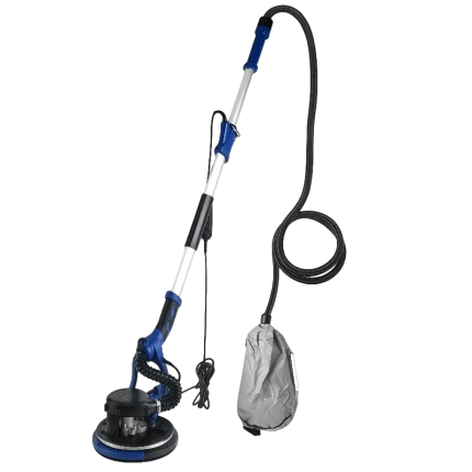 Professional exterior wall sander with single self-priming system and long handle for efficient dust-free sanding