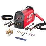 PNG image of AIME TIG-200AC/DC professional TIG welding machine – showing 200-amp rating and AC/DC capability for aluminum and steel.