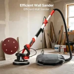 Complete drywall sanding solution – variable speed, efficient dust collection, lightweight for wall and ceiling.