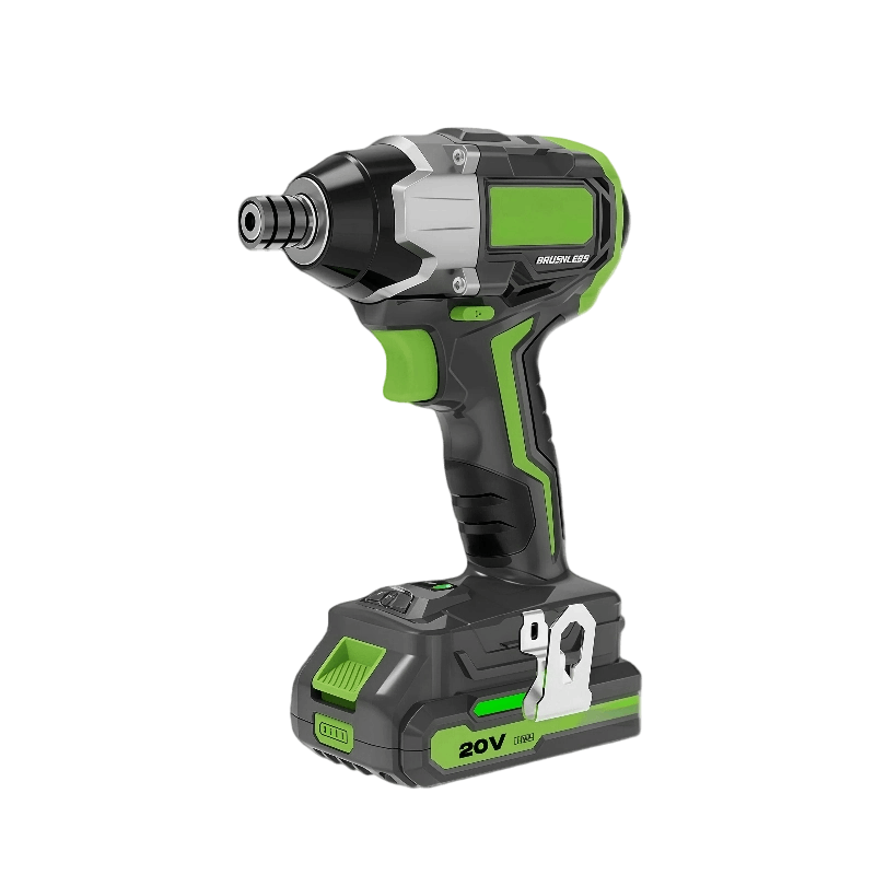 20v-brushless-impact-wrench 20V brushless cordless impact wrench with lithium battery and high torque motor