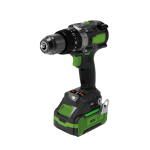 Man using 20V cordless drill for outdoor wall installation