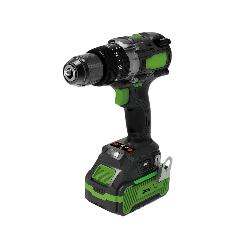 20v-cordless-drill Man using 20V cordless drill for outdoor wall installation