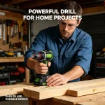 Brushless cordless impact drill for home renovation and woodworking projects