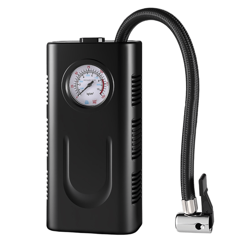 emergency-portable-air-compressor Portable multi-purpose inflator, efficient tire inflation anytime, compact and easy-to-use air pump, versatile for sports equipment