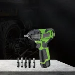 Household Lightweight Small Rechargeable 12V Lithium Battery Brushless Impact Wrench - Image 2