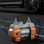 Metal Dual-Cylinder Portable Car Air Pump - Image 2