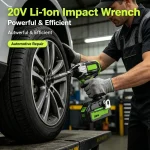 20V Li-Ion impact wrench for automotive wheel repair