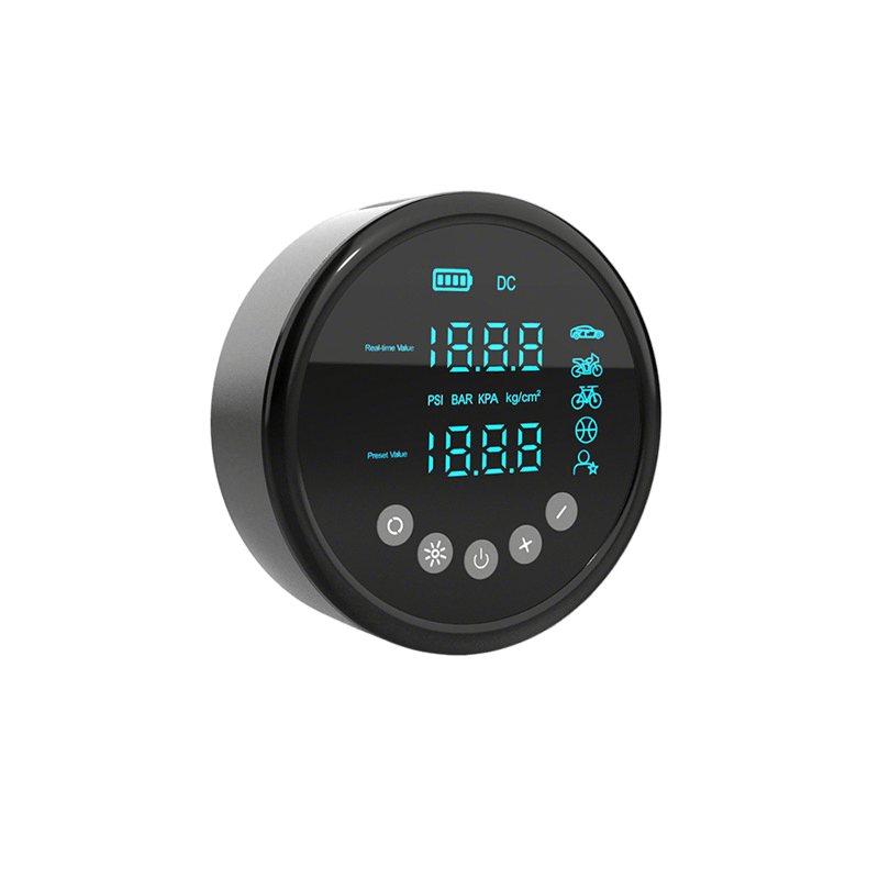 portable-inflator Portable car tire inflator with digital display supporting PSI/BAR/KPA/kg/cm² unit switching