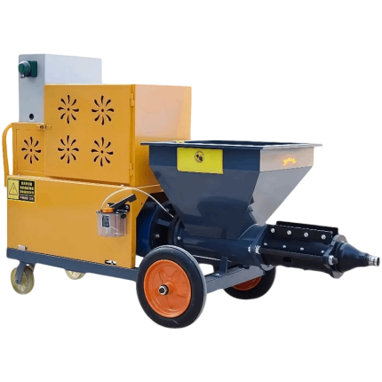 Efficient plastering spraying machine, easy to operate, high productivity for construction projects