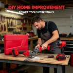 Lithium-ion impact wrench quickly removing car wheel bolts