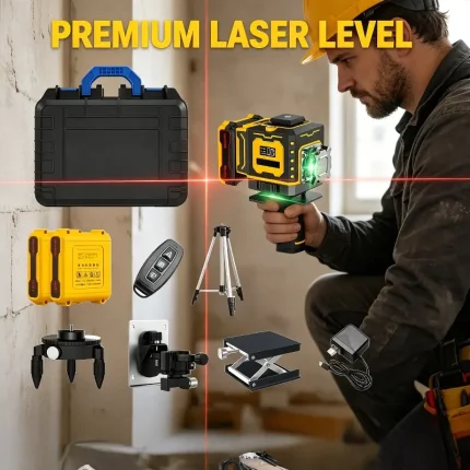 High-precision laser level for professional measurement