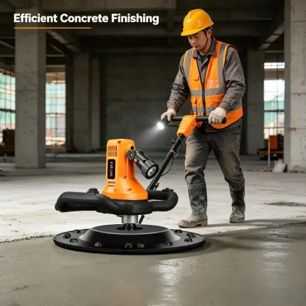 Concrete power trowel with ergonomic design, powerful performance for efficient finishing
